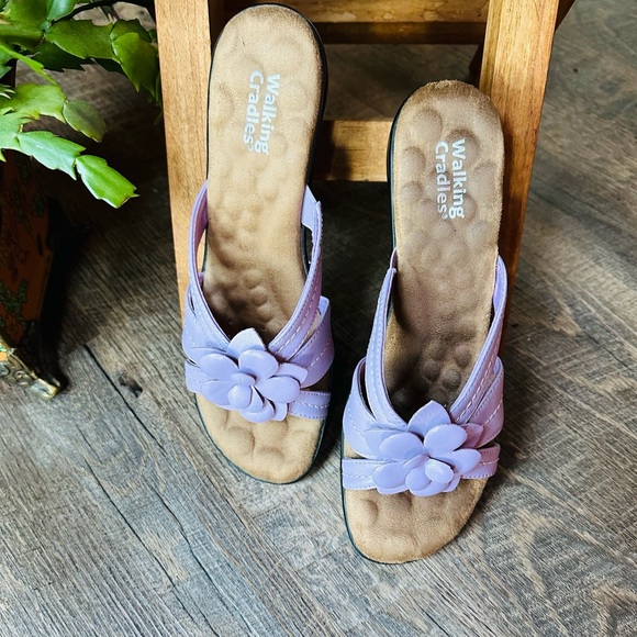Walking Cradles Slip on Sandals Periwinkle Lavendar Size 7N - Picture 7 of 12